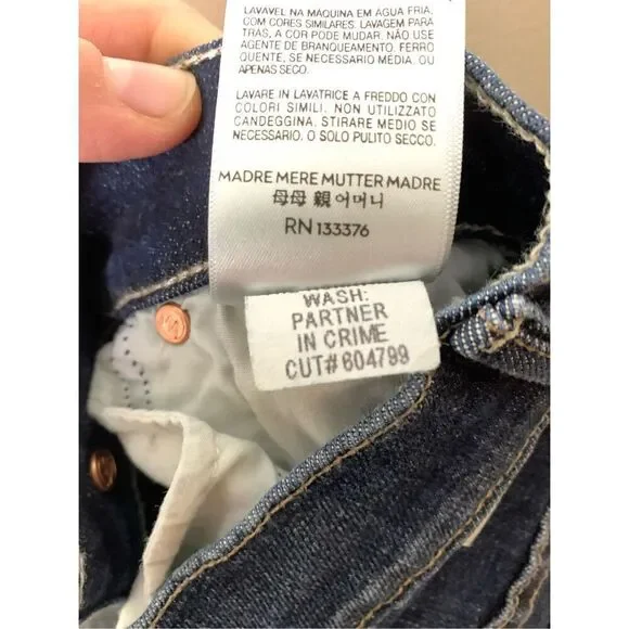 MOTHER The Runaway Partner in Crime jeans women's size 27